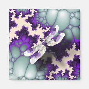 Purple Dragonfly Magnet