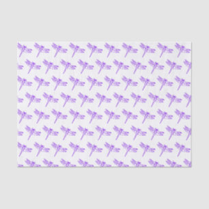 Purple Dragonfly Pastel Kids Pattern Baby Girl Tissue Paper