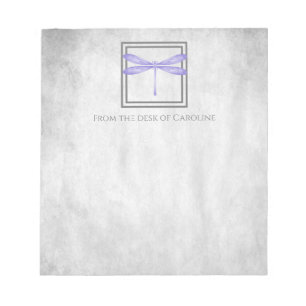Purple Dragonfly Personalized Notepad