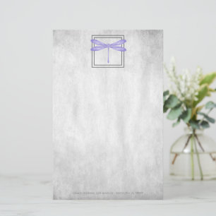 Purple Dragonfly Personalized Stationery