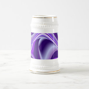 Purple Dream , Abstract Fantasy Rainbow-Art Beer Stein