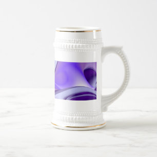 Purple Dream , Abstract Fantasy Rainbow-Art Beer Stein