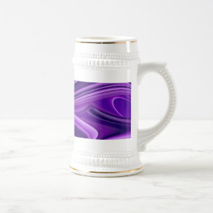 Purple Dream , Abstract Fantasy Rainbow-Art Beer Stein