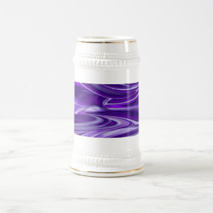 Purple Dream , Abstract Fantasy Rainbow-Art Beer Stein