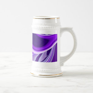 Purple Dream , Abstract Fantasy Rainbow-Art Beer Stein