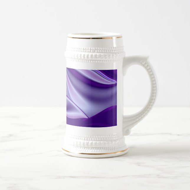 Purple Dream , Abstract Fantasy Rainbow-Art Beer Stein (Right)