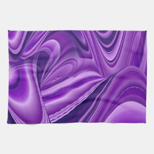 Purple Dream , Abstract Fantasy Rainbow-Art Kitchen Towel