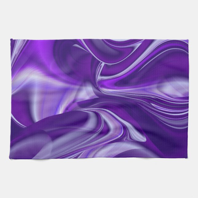 Purple Dream , Abstract Fantasy Rainbow-Art Kitchen Towel (Horizontal)