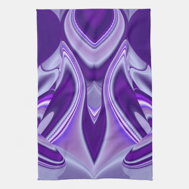 Purple Dream , Abstract Fantasy Rainbow Art Kitchen Towel (Vertical)