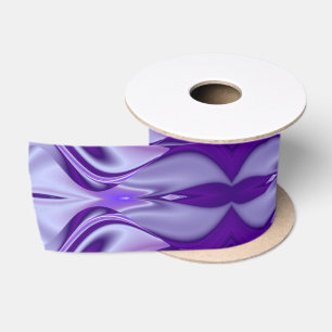 Purple Dream , Abstract Fantasy Rainbow-Art Satin Ribbon