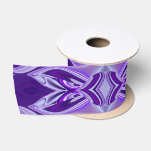 Purple Dream , Abstract Fantasy Rainbow-Art Satin Ribbon