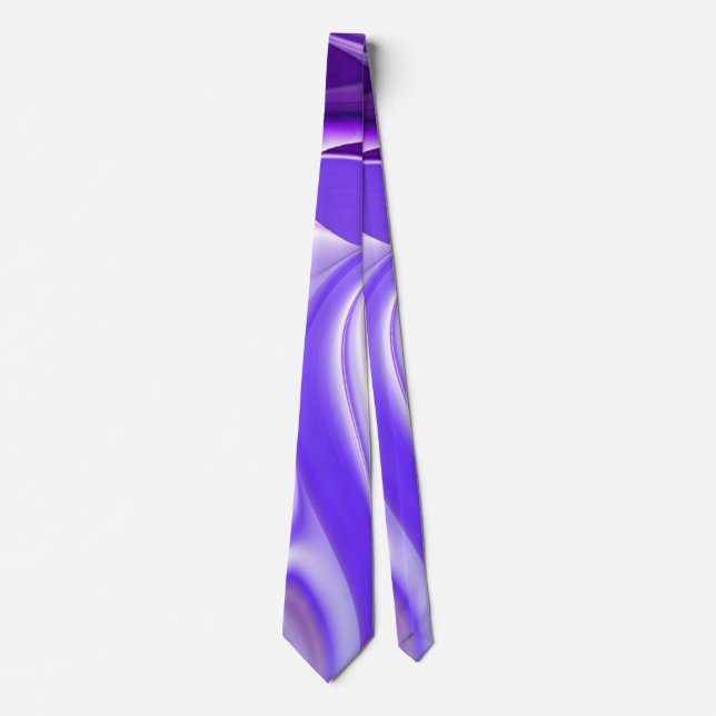 Purple Dream , Abstract Fantasy Rainbow-Art Tie (Front)