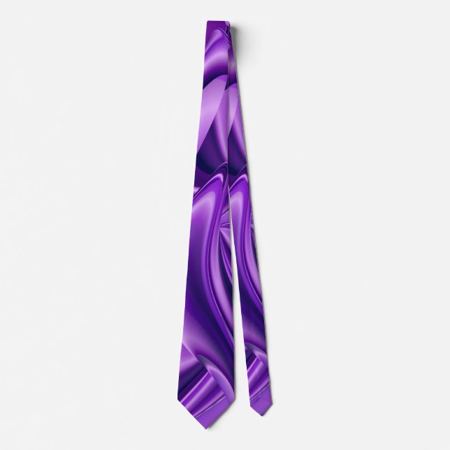 Purple Dream , Abstract Fantasy Rainbow-Art Tie (Front)