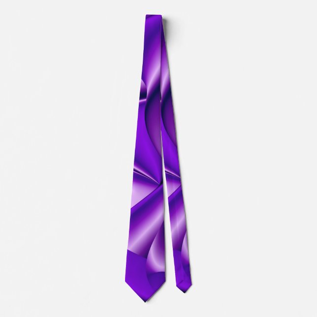 Purple Dream , Abstract Fantasy Rainbow-Art Tie (Front)