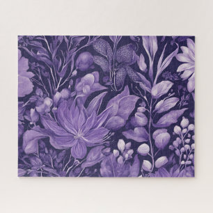 Purple Dream Elegant Botanical Design  Jigsaw Puzzle