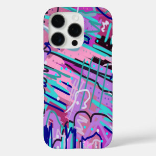 Purple Dream Expressive Print iPhone 16 Pro Case