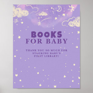 Purple Dream Livre Pour Poster Baby shower