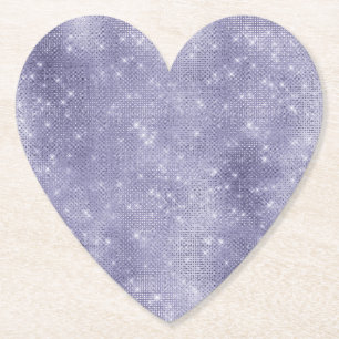 Purple Dream Sparkle Paper Coaster