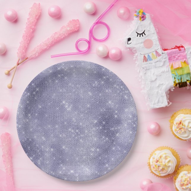 Purple Dream Sparkle Paper Plate (Party)