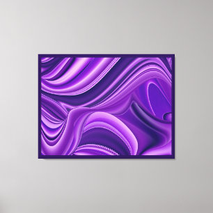Purple Dreams, Abstract Fantasy Rainbow Art Canvas Print