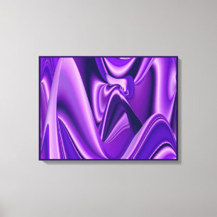 Purple Dreams, Abstract Fantasy Rainbow Art Canvas Print