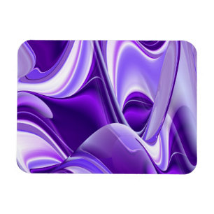 Purple Dreams , Abstract Fantasy Rainbow-Art Magnet