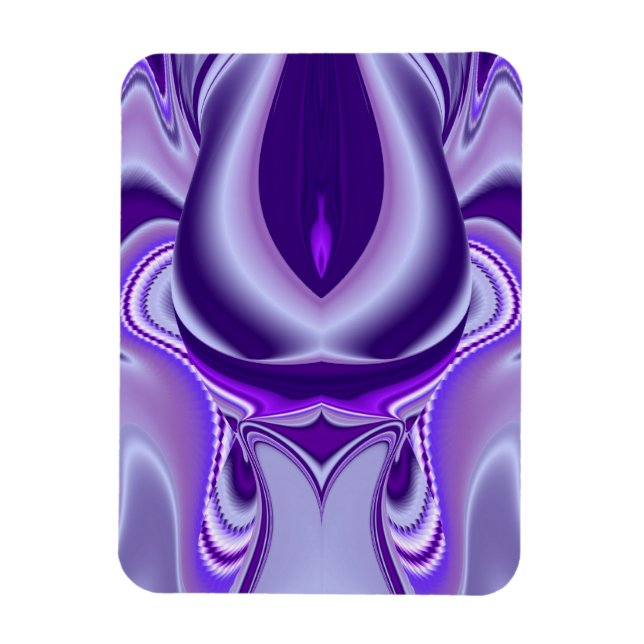 Purple Dreams , Abstract Fantasy Rainbow-Art Magnet (Vertical)
