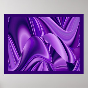 Purple Dreams, Abstract Fantasy Rainbow Art Poster