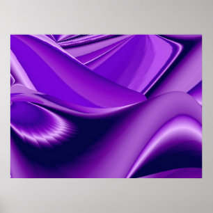 Purple Dreams, Abstract Fantasy Rainbow Art Poster