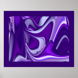 Purple Dreams, Abstract Fantasy Rainbow Art Poster