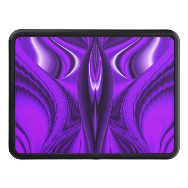 Purple Dreams , Angel Wings Trailer Hitch Cover (Front)