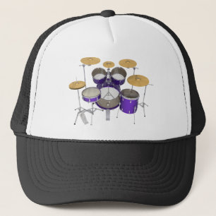 Purple Drum Kit: Trucker Hat