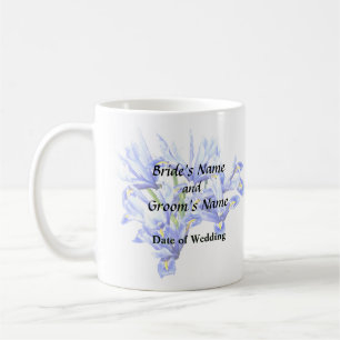 Purple Dwarf Iris Heart Coffee Mug