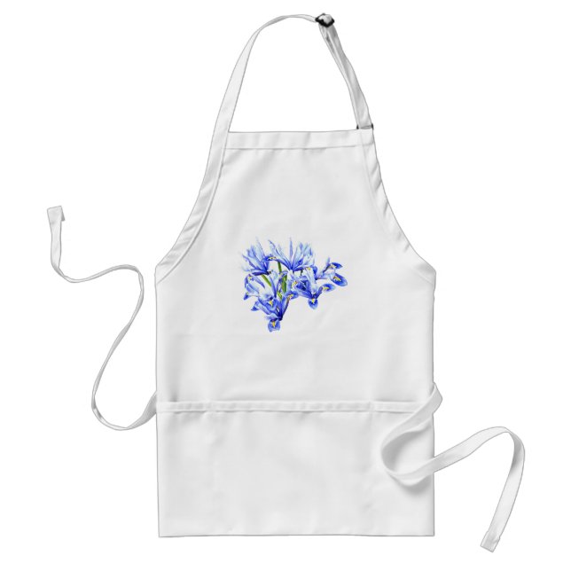Purple Dwarf Iris Heart Standard Apron (Front)