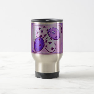 Purple Easter Eggs Travel Mug