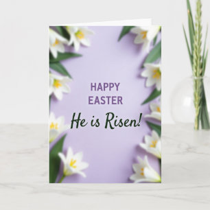 Purple Easter Message Card
