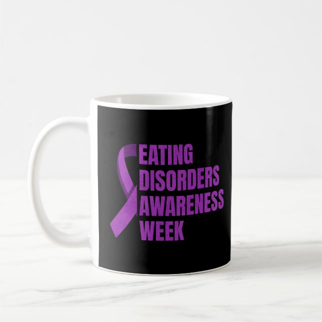 Purple Eating Disorder Awareness Week Coffee Mug (Left)