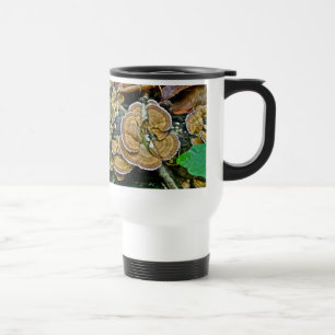 Purple Edge Shelf Fungus Coordinating Items Travel Mug
