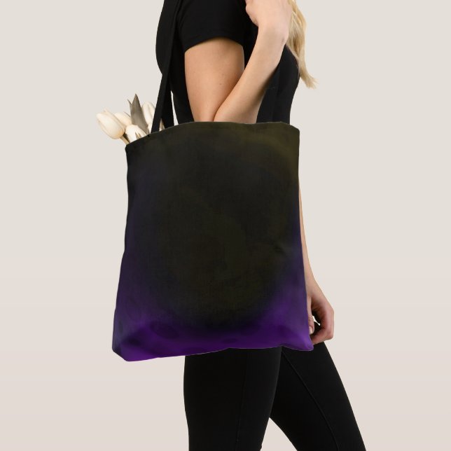 Purple Edge Tote Bag (Close Up)
