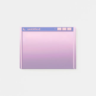 purple eggplant mauve aesthetic illustration cute post-it notes