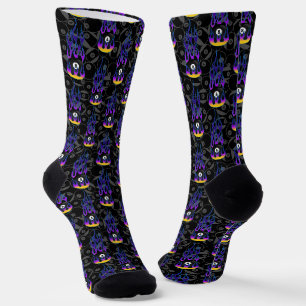 Purple Eight Ball  Socks