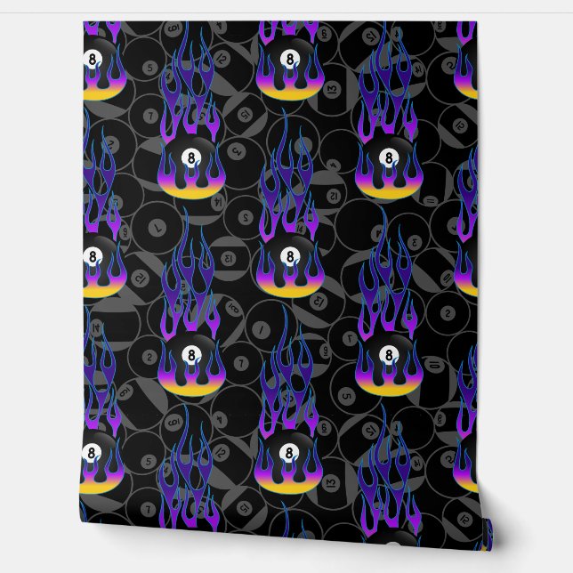 Purple Eight Ball Wallpaper (Unrolling)