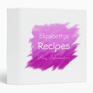 Purple Elegant Modern on White Background Binder