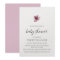 Purple Elegant Simple Girl Baby Shower