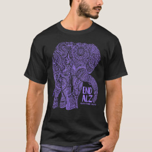 Purple Elephant Alzheimer Awareness Apparel & gift T-Shirt