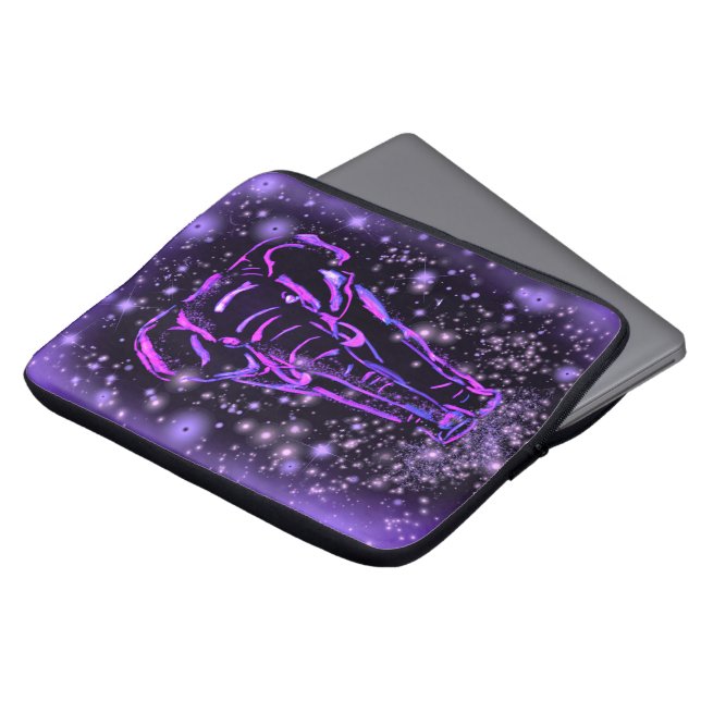 Purple Elephant Laptop Sleeve (Front Top)