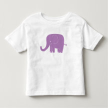 Purple Elephant Toddler Shirt