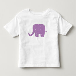 Purple Elephant Toddler Shirt