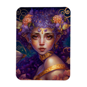 Purple Elf Fairy Fantasy Art Magnet
