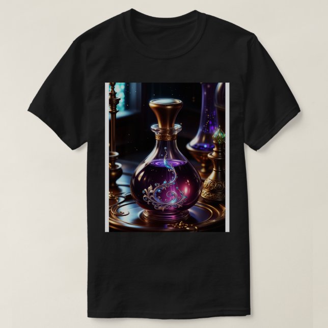 Purple elixir in bottle T-Shirt (Design Front)